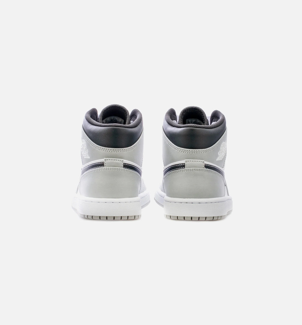 Air Jordan 1 Mid Light Smoke Grey Mens Lifestyle Shoe Grey White Limit One Per Customer