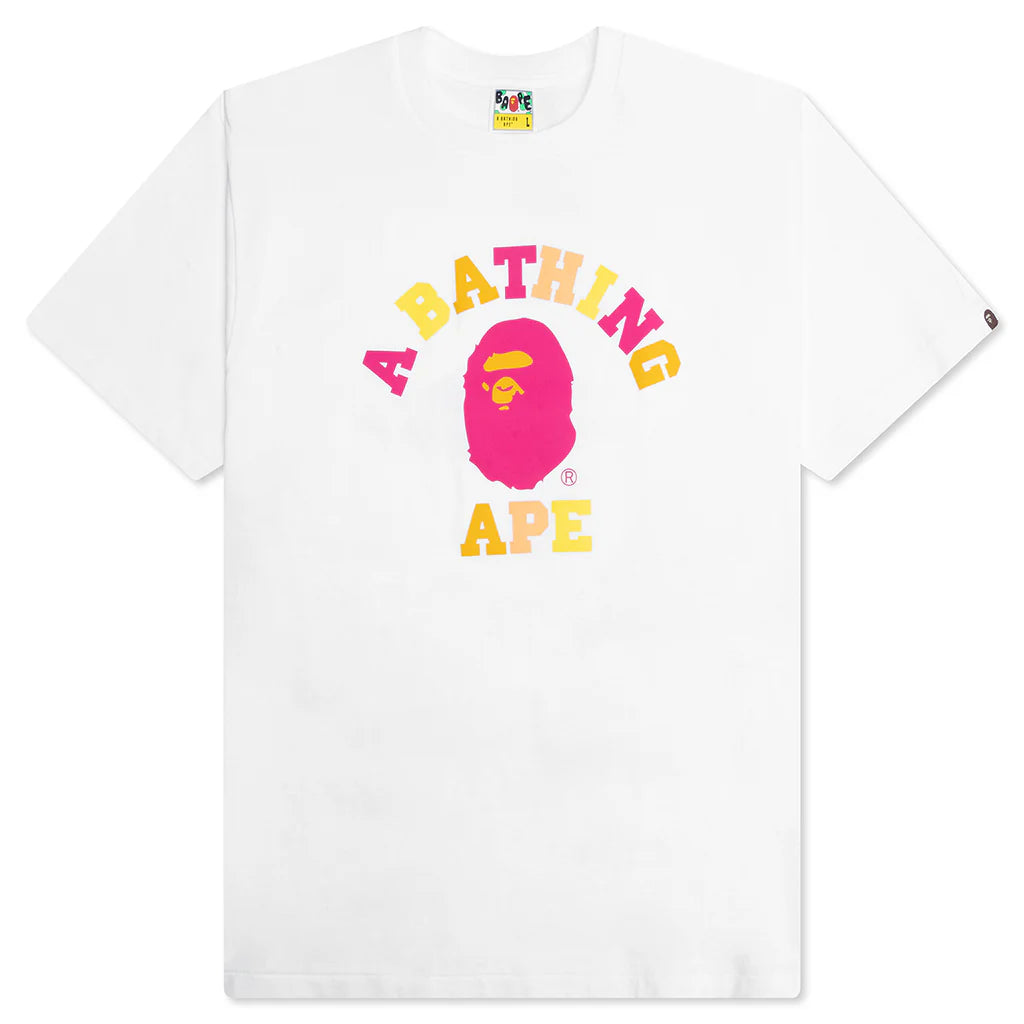 Colors College Tee White