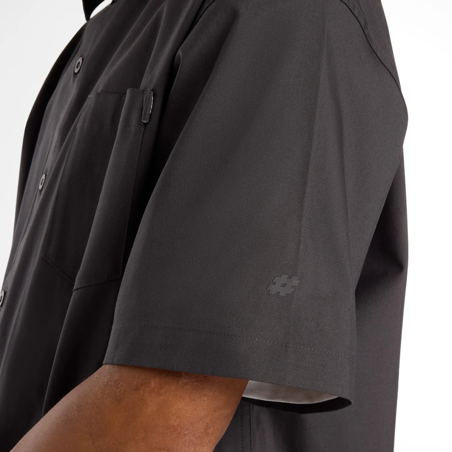 New Balance Numeric Button Up Shirt Dark Grey