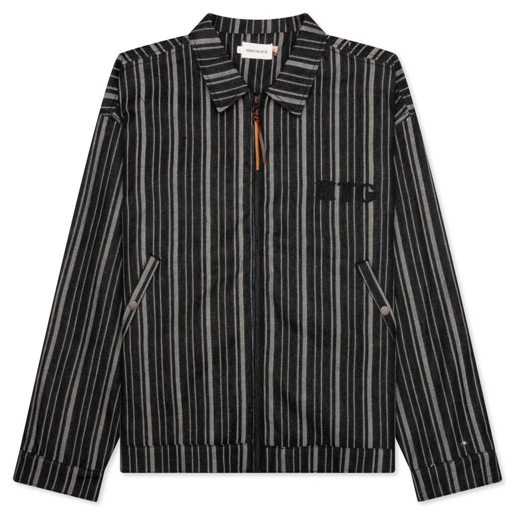 Diamond Denim Jacket Black