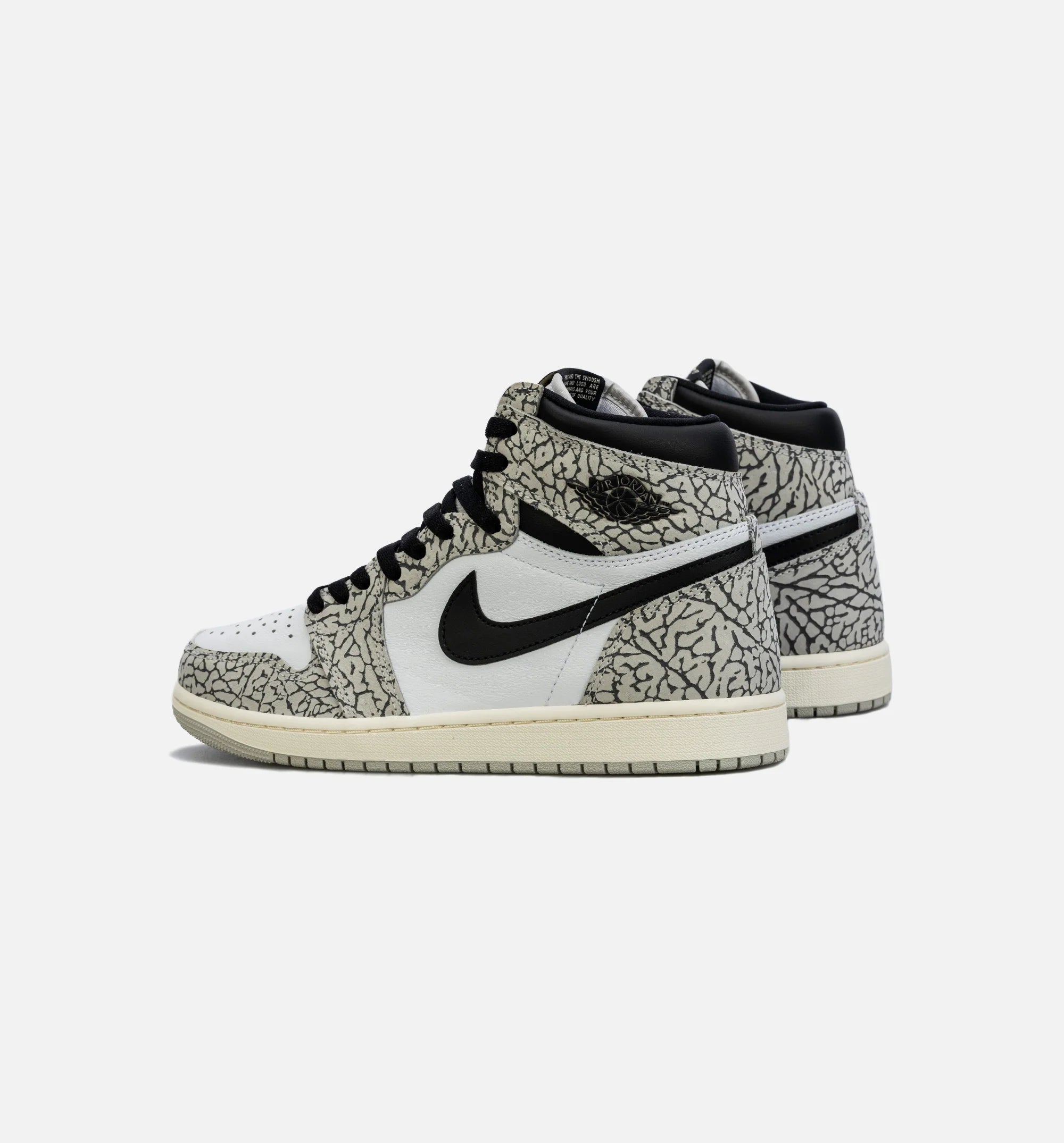 Air Jordan 1 Retro White Cement Mens Lifestyle Shoe White Grey