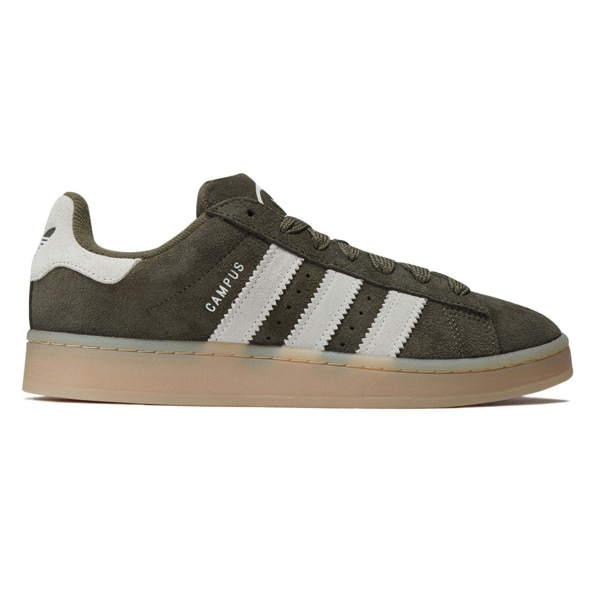 Adidas Campus 00s Shoes - Medium Dark Khaki/Off White/Gum
