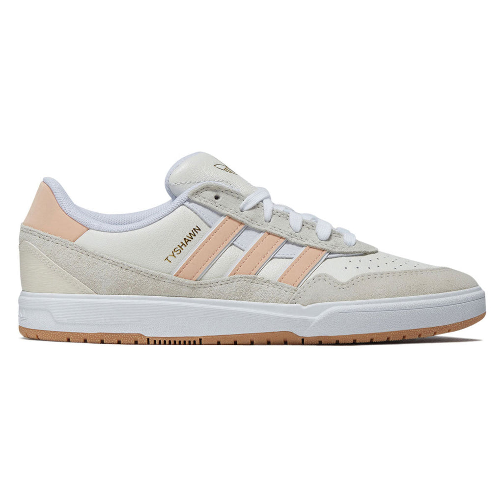 Adidas Tyshawn II Shoes - Wonder White/Powder Coral/Off White