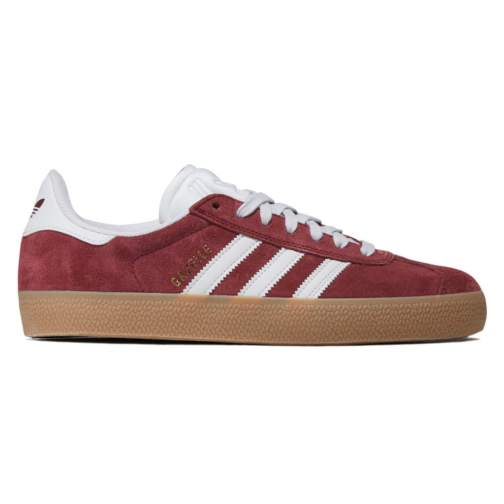 Adidas Gazelle ADV Shoes - Shadow Red/Crystal White/Gold Metallic