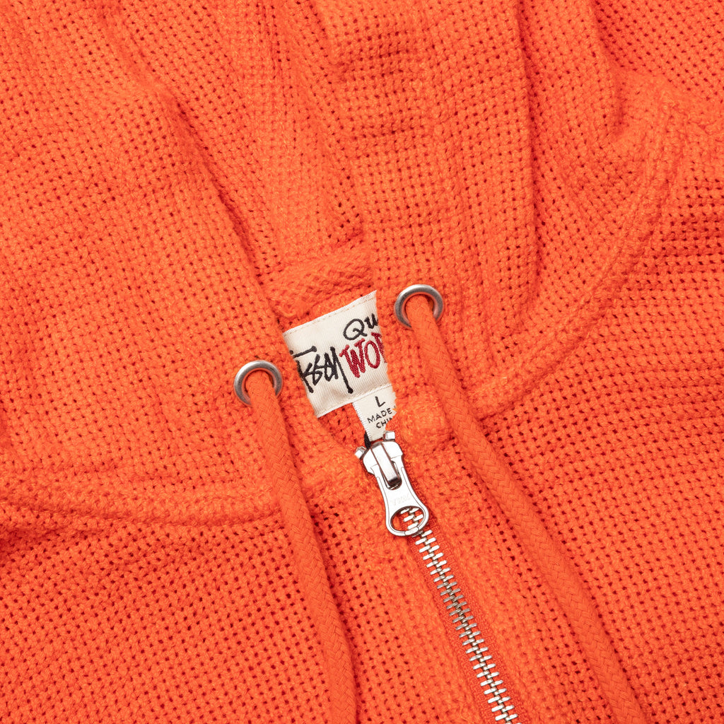 Work Jacket Cotton Mesh Red Orange