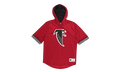 NFL Unbeaten Short Sleeve Mesh Hoodie "Atlanta Falcons - Scarlet" MSHSAJ19029 AFASCAR