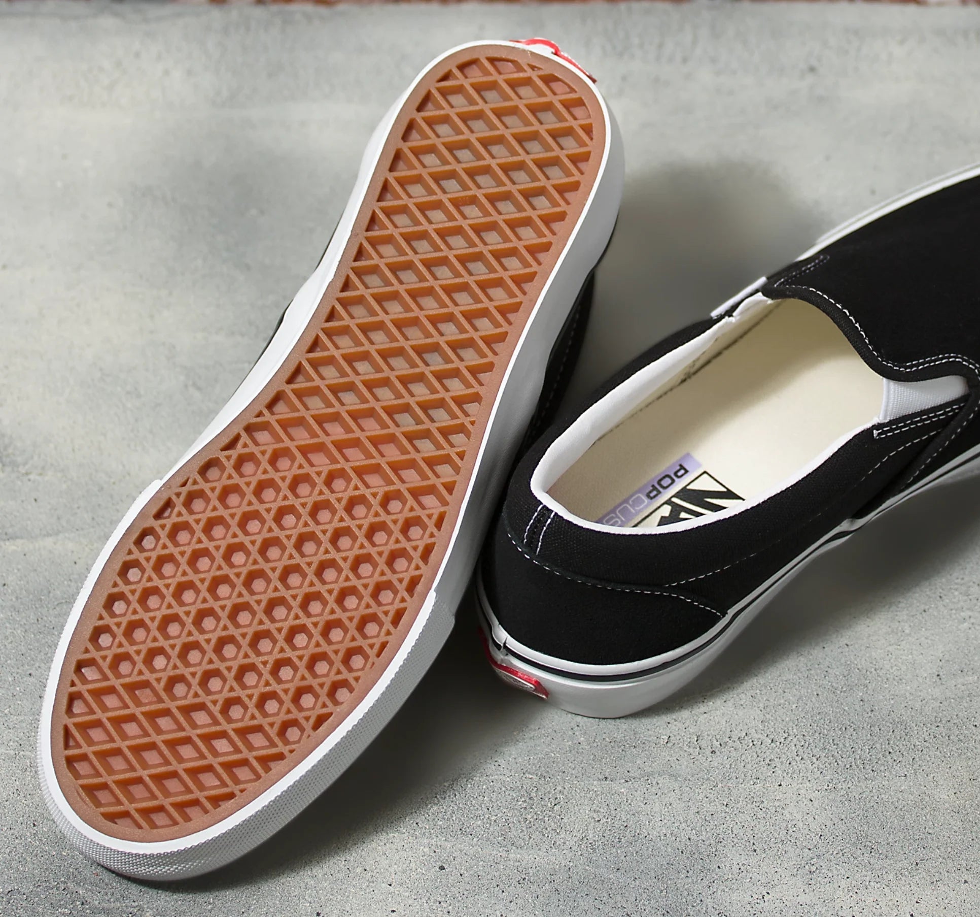 Vans Skate Slip On Black White