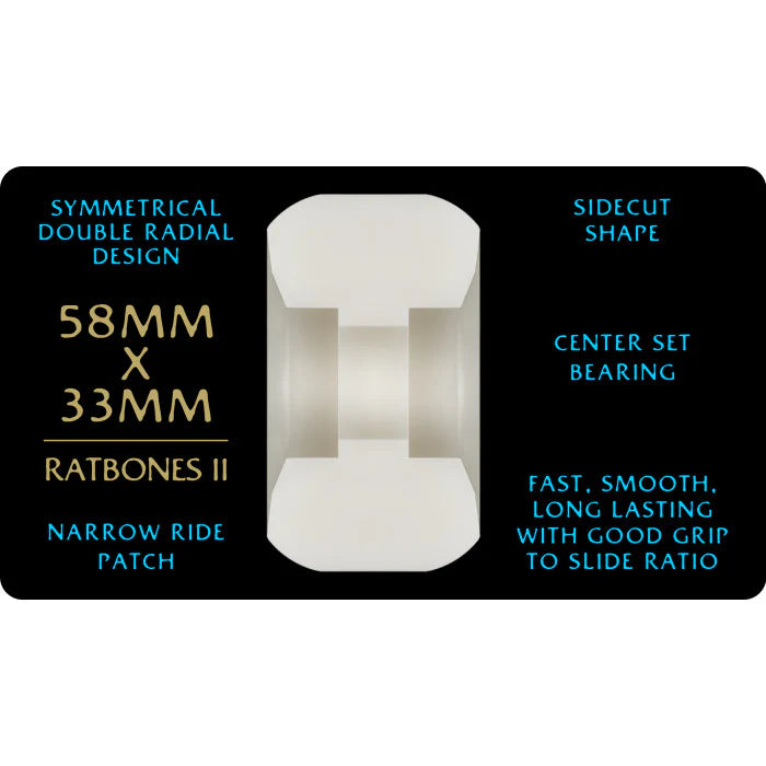 Powell Peralta Dragon Formula Ratbones II Wheels 58mm 97a