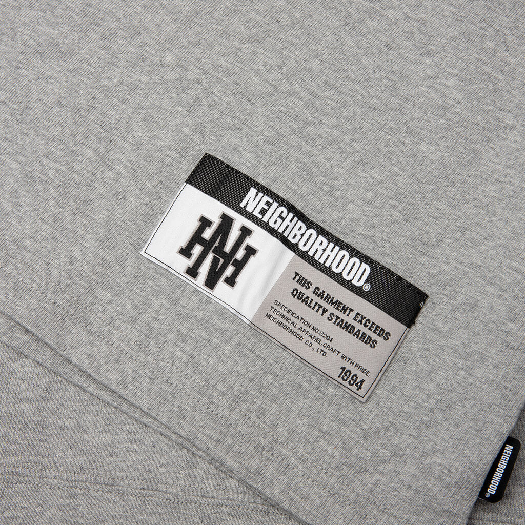 L S Football Shirt Grey