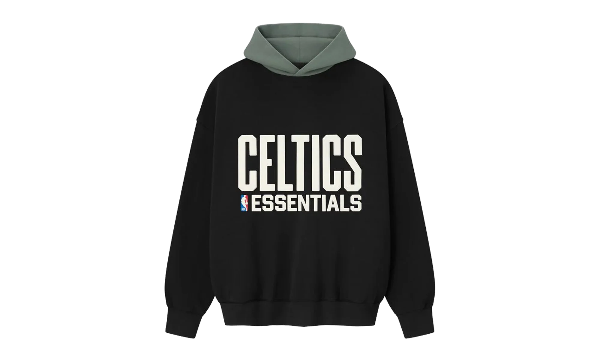 CELTICS SPORTS FIT HOODIE "BLACK / BALSAM GREEN" 192NB256407F