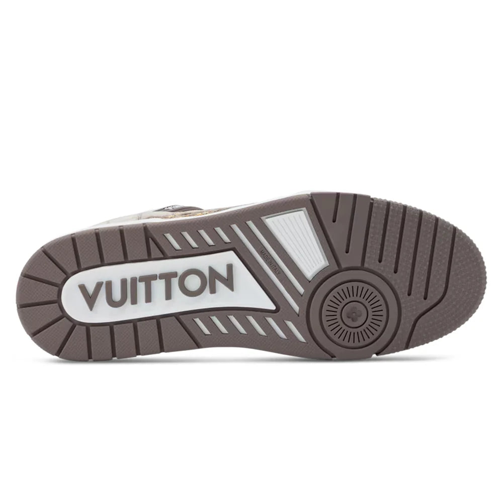 LV Trainer Beige Crocodile Skin