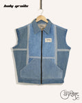 Symmetry Blue Denim Vest HG x Just A Karigar