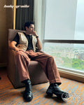 Vibe Brown Denim Vest HG x Just A Karigar