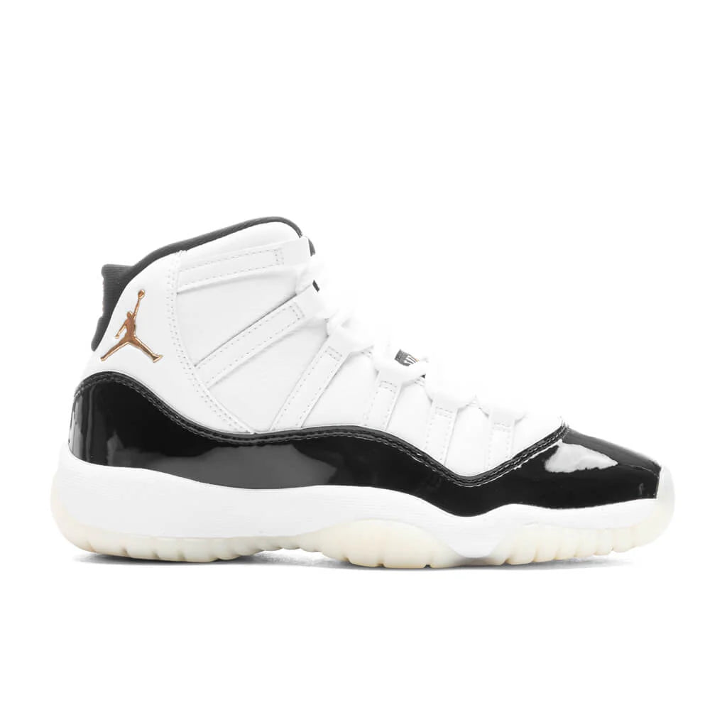 Air Jordan 11 Retro GS Gratitude Defining Moments White Metallic Gold Black