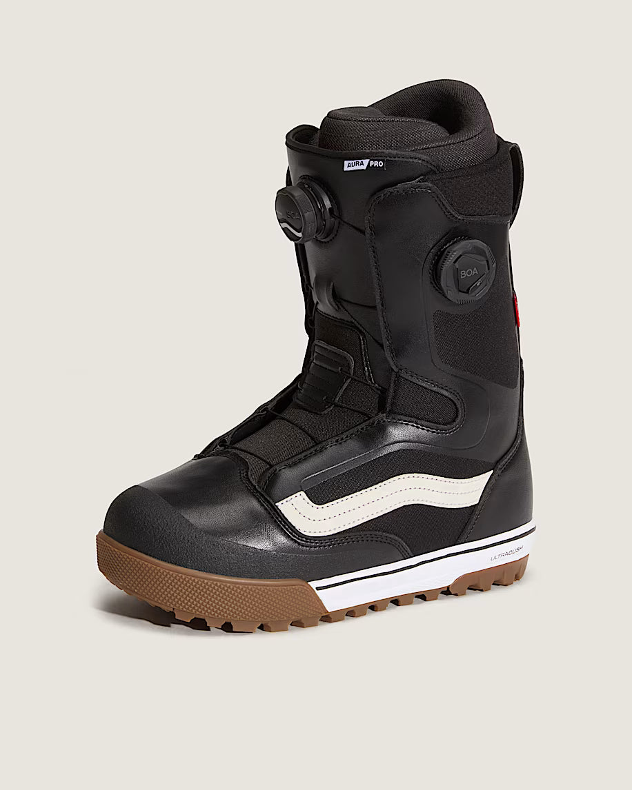 Vans 2026 Aura Pro Snowboard Boot Black White