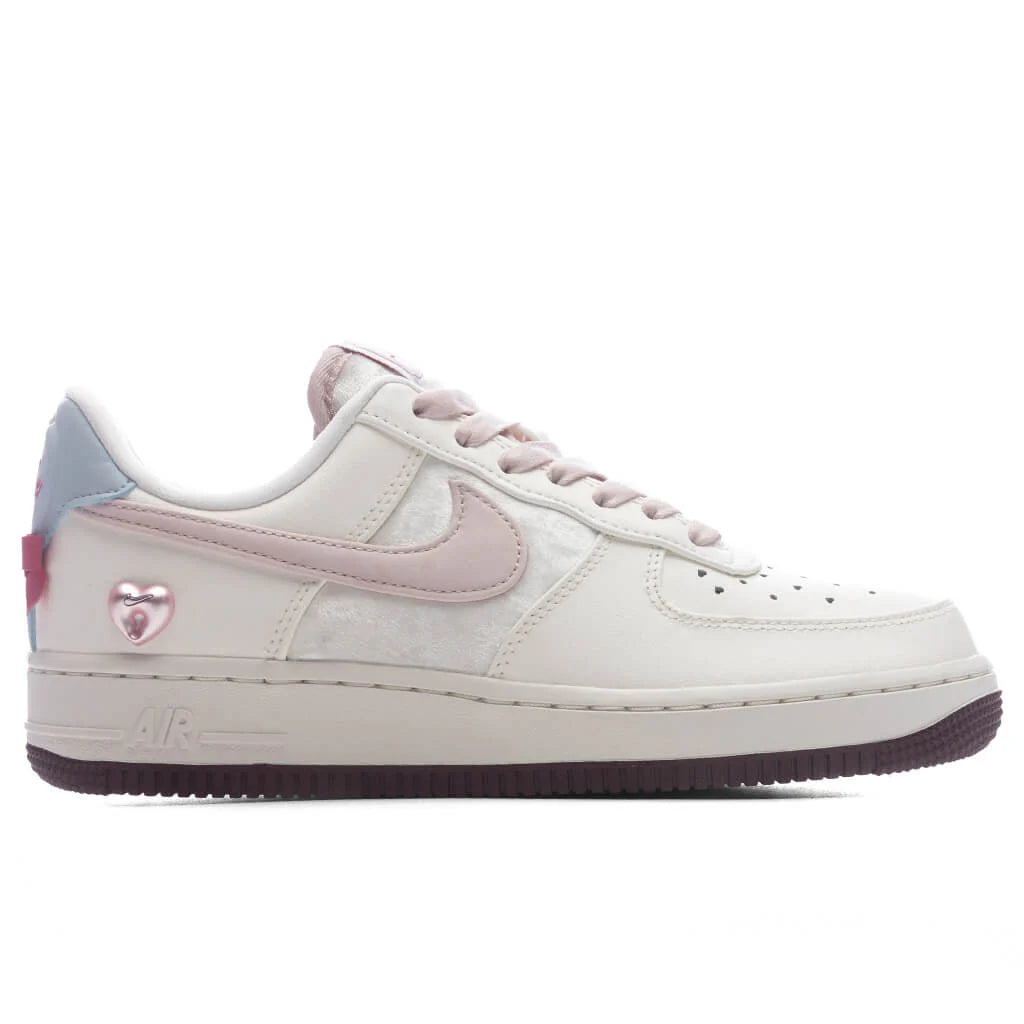Womens Air Force 1 07 Valentines Day Sail Silt Red Light Armory Blue