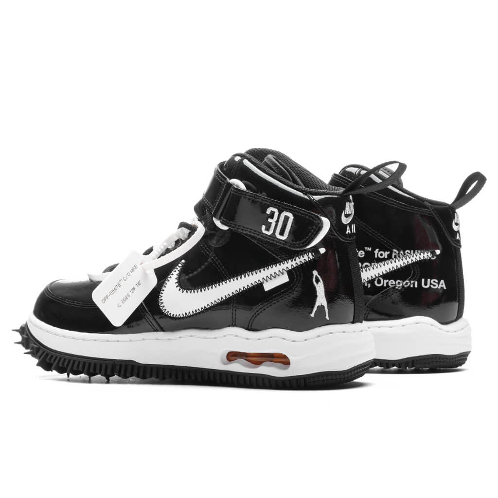 Air Force 1 Mid x Off White Sheed Black White