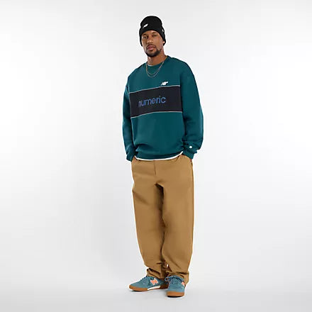 New Balance Numeric Team Crew Sweater Medusa Green