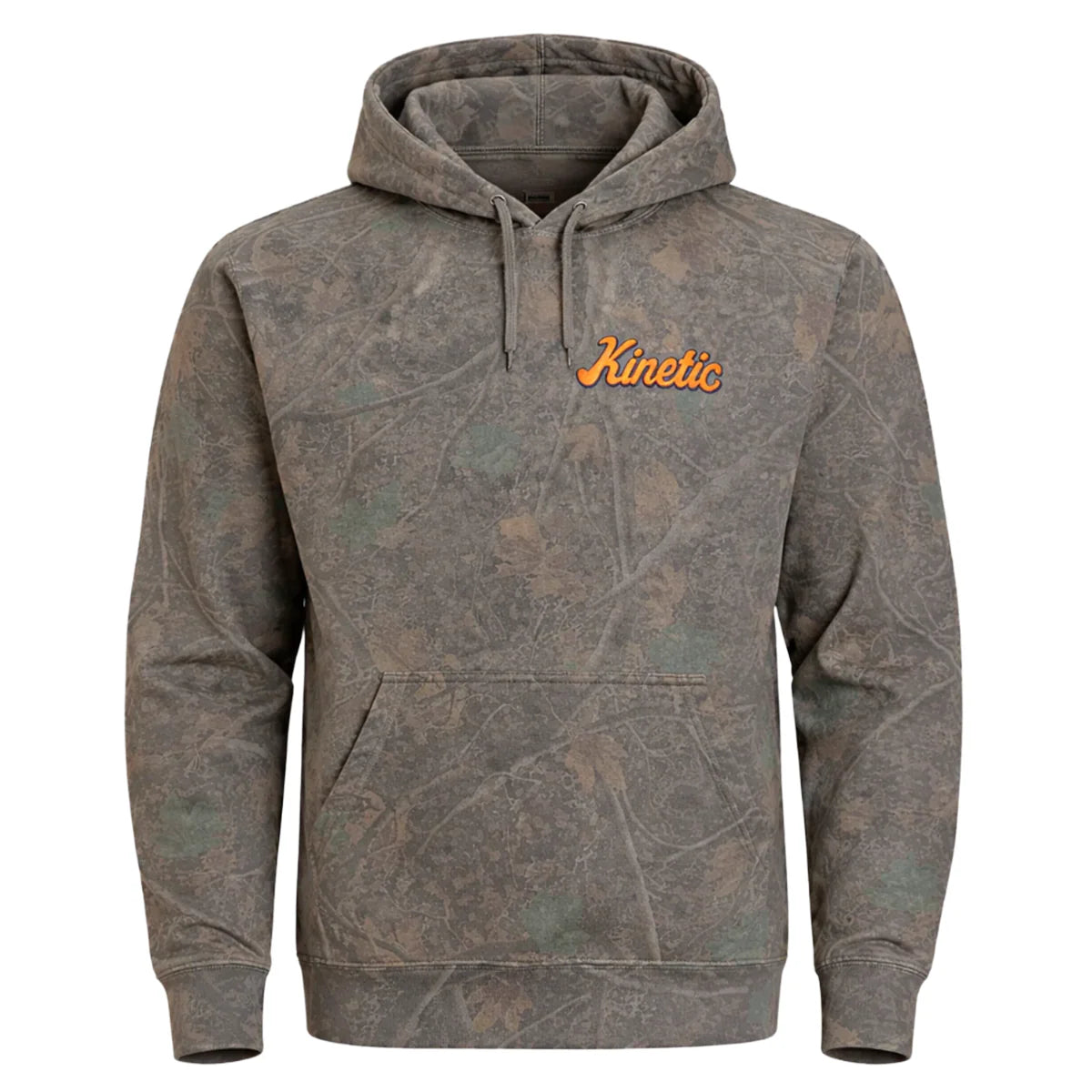 Kinetic Spot Hunter Hoodie Dark Green Camo Orange Black