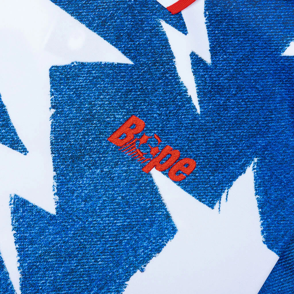 Adidas x BAPE L S Star Jersey Medium Blue Denim