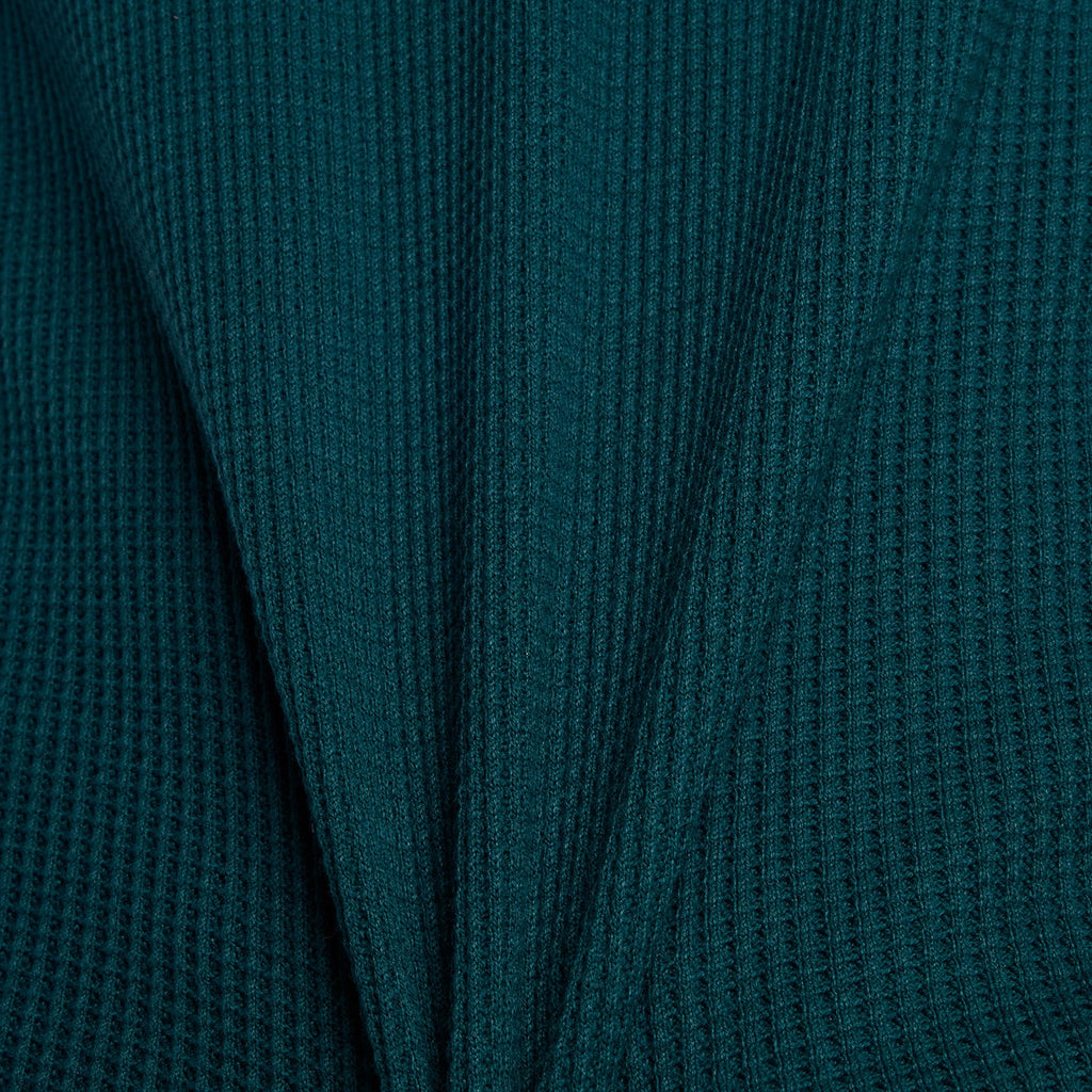 New Balance Numeric Waffle Knit Long Sleeve Henley Spruce