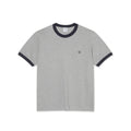 Polar Ringer Tee Heather Grey Navy