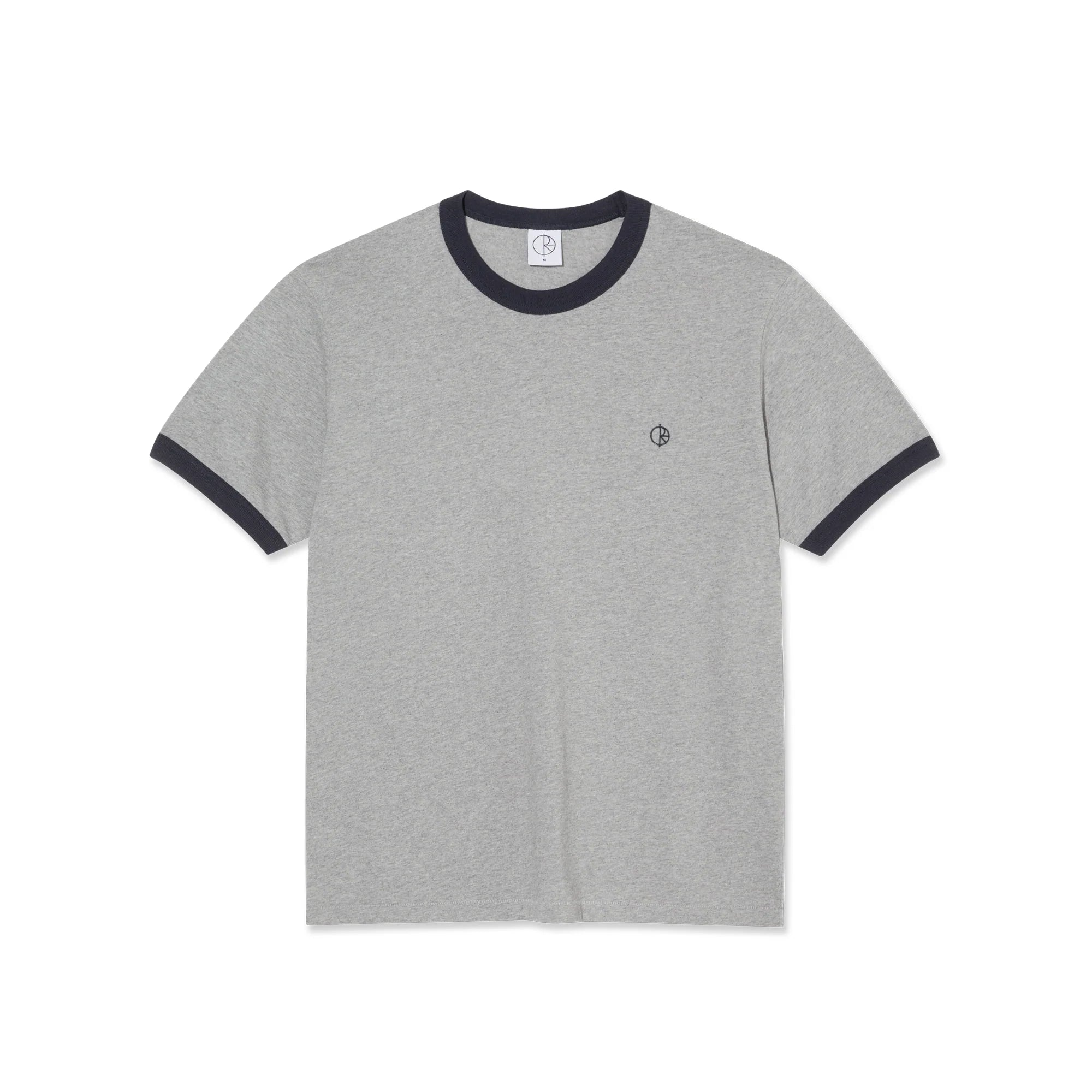 Polar Ringer Tee Heather Grey Navy
