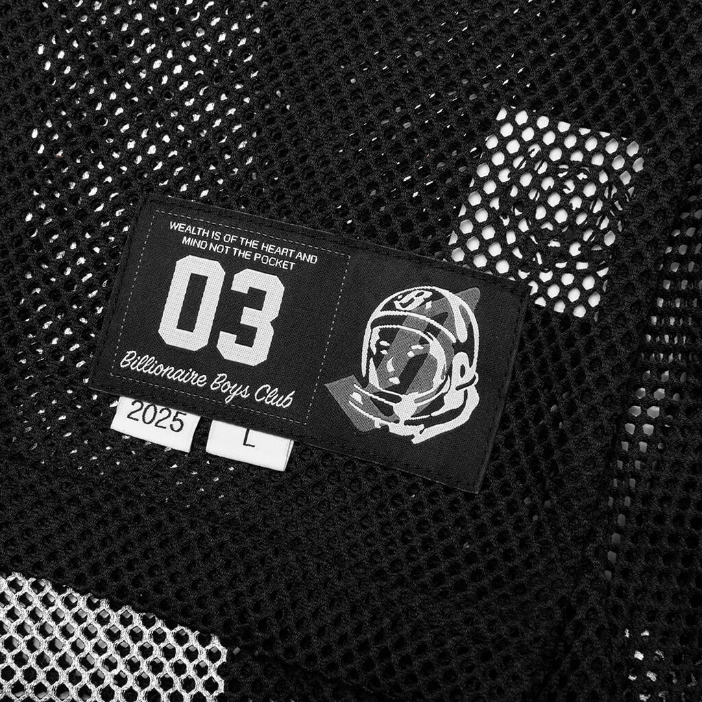 Varsity S S Crop Fit Knit Football Jersey Black