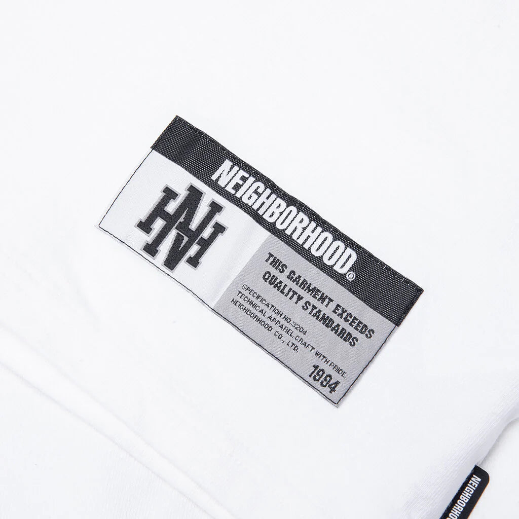 L S Football Shirt White