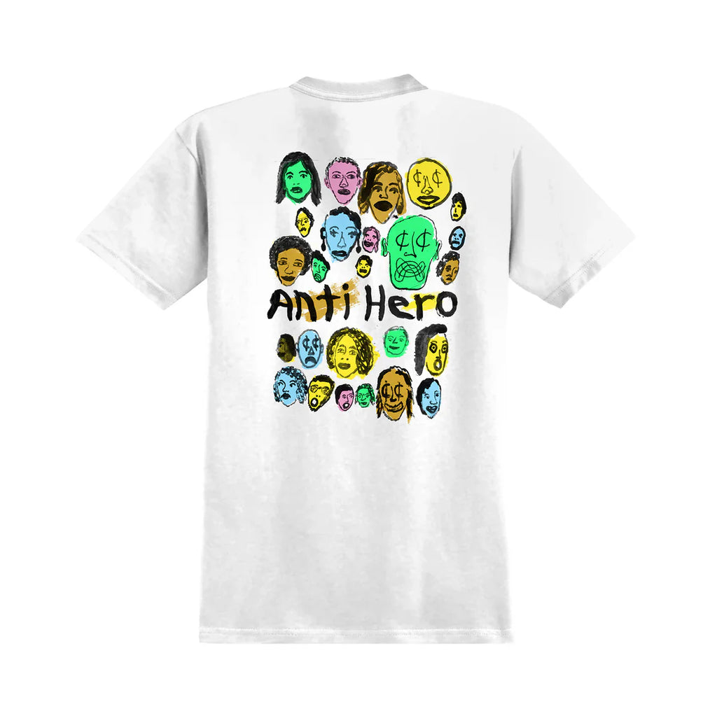 Anti Hero Expressions Bongo T Shirt White