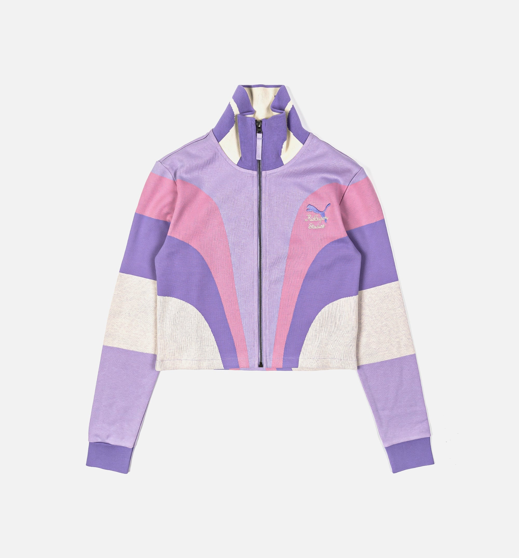 Puma x Kidsuper Zip Up Womens Jacket Purple Pink