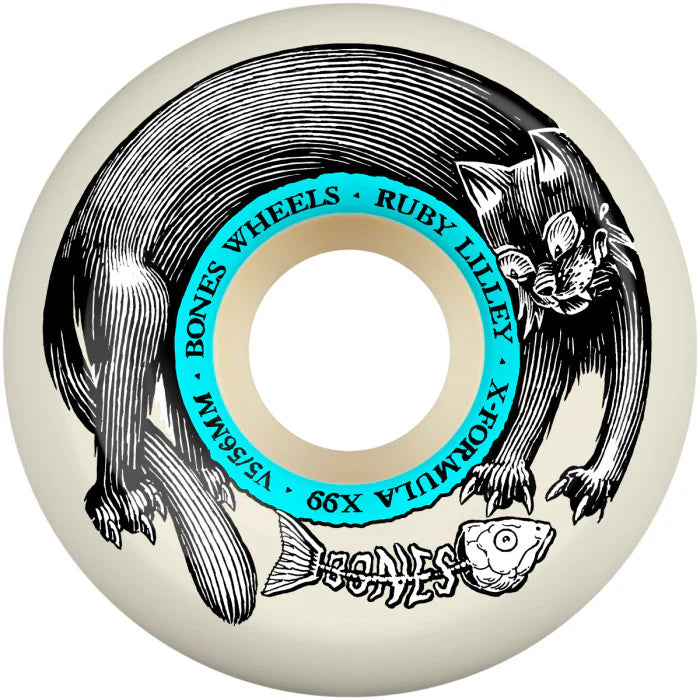 Bones X Formula Ruby Lilley Black Cat Wheels 56mm V5 Sidecuts X99