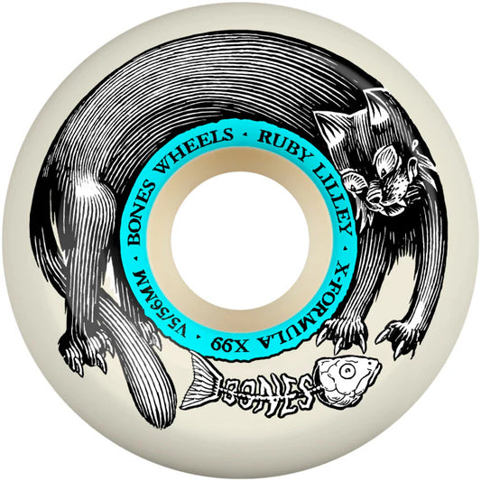 Bones X Formula Ruby Lilley Black Cat Wheels 56mm V5 Sidecuts X99