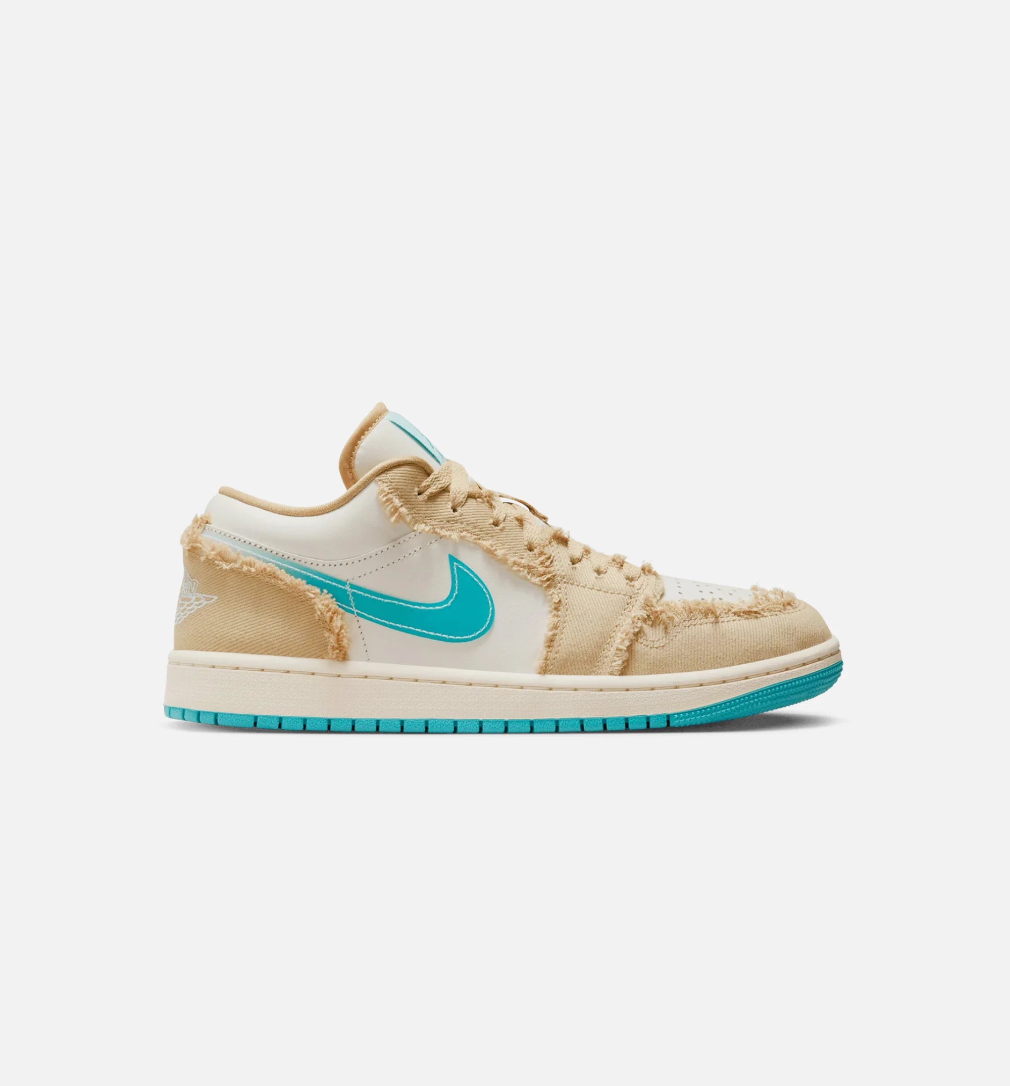 Air Jordan 1 Low SE Wave Womens Lifestyle Shoe Sesame Glacier Blue Sail Dusty Cactus