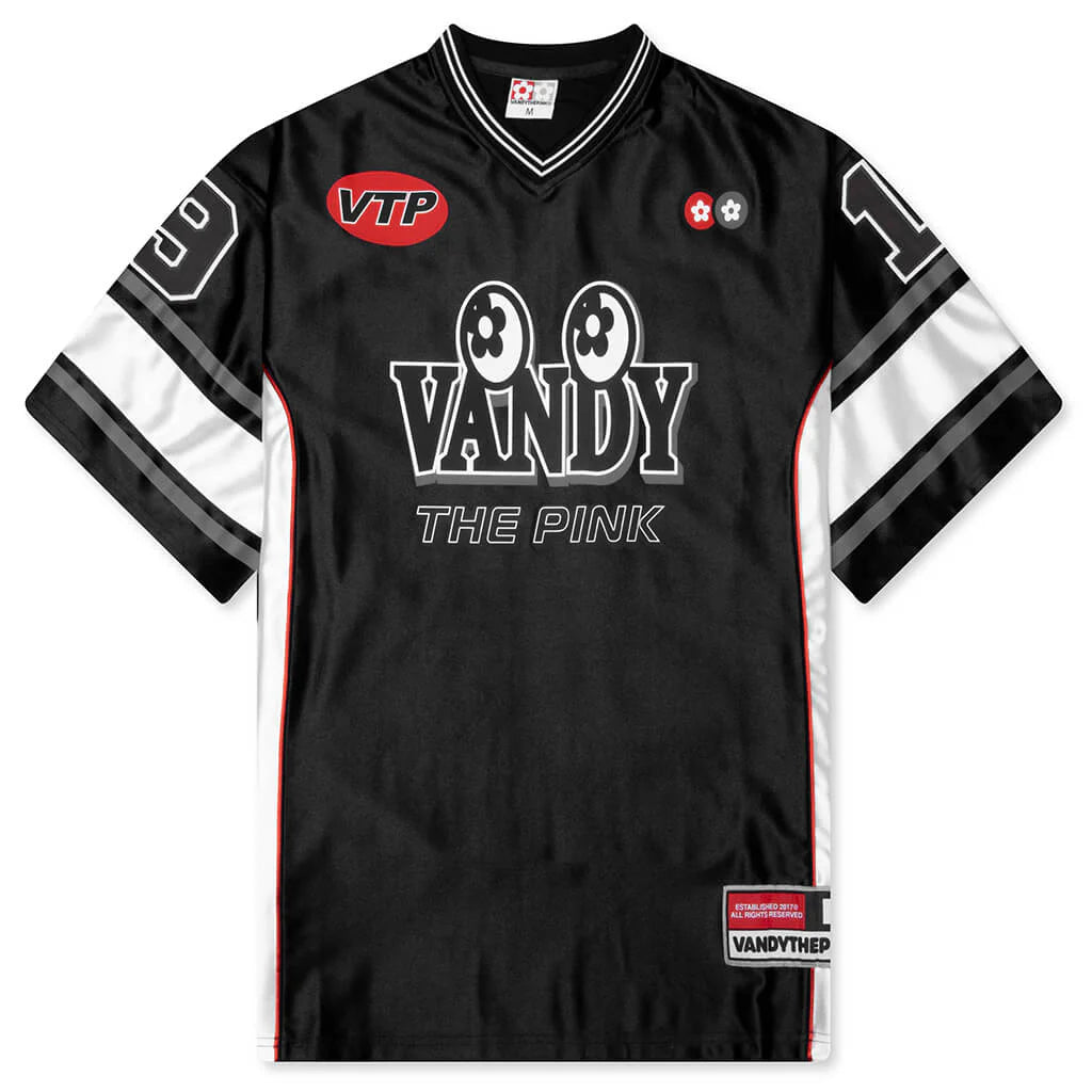Eye Logo Football Jersey Black