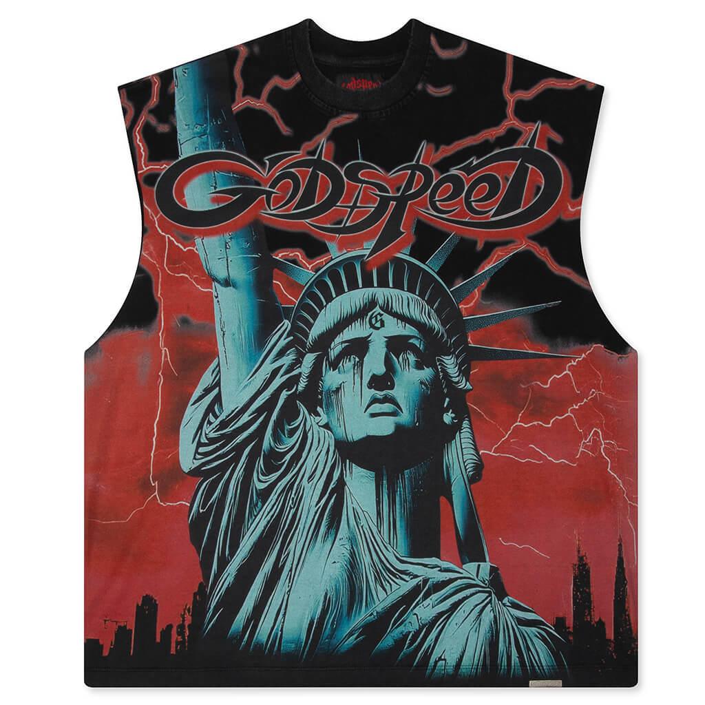 Voltage Sleeveless T Shirt Red