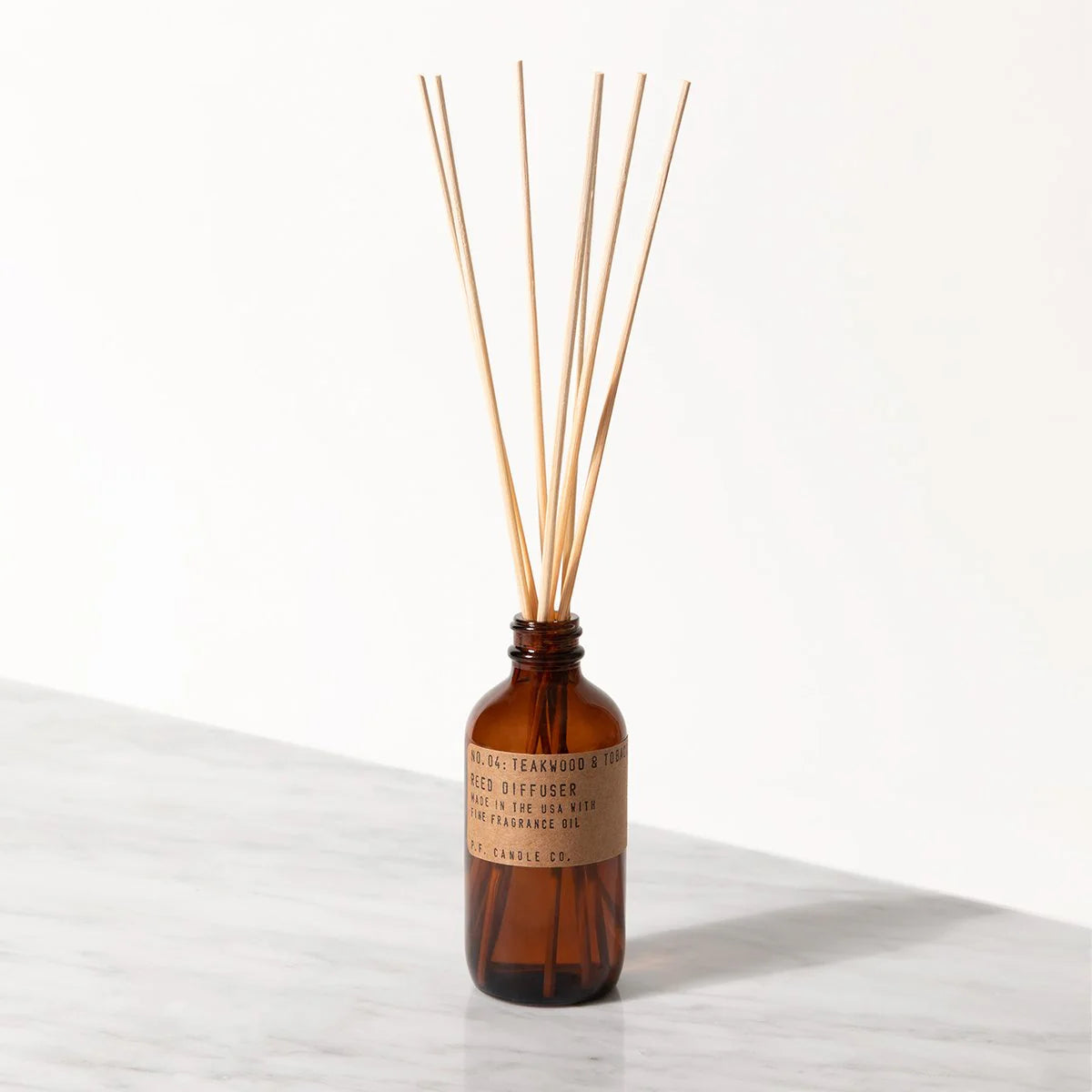 P. F. Candle Co 3.5 oz Reed Diffuser - Teakwood & Tobacco