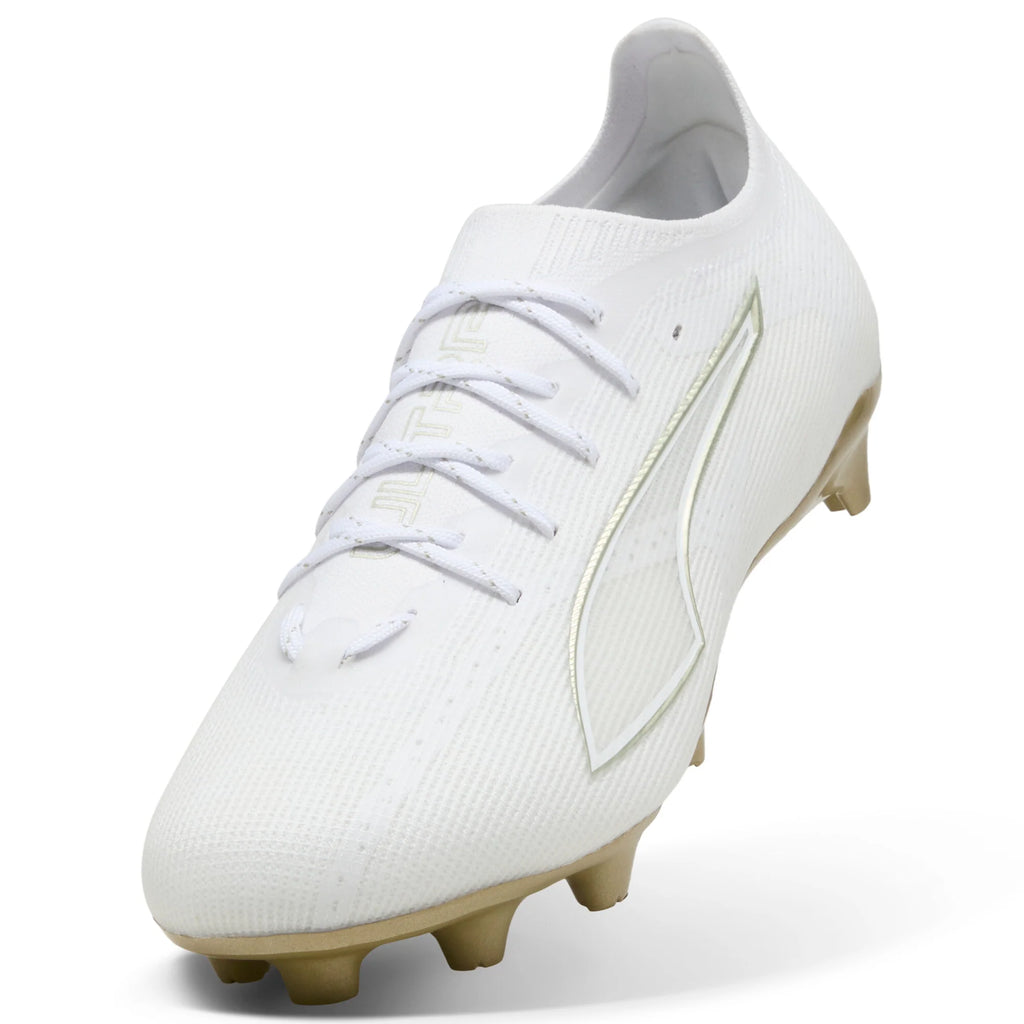 PUMA Ultra 6 Pro FG AG Firm Multi Ground Mens Soccer Cleats White Gold Black
