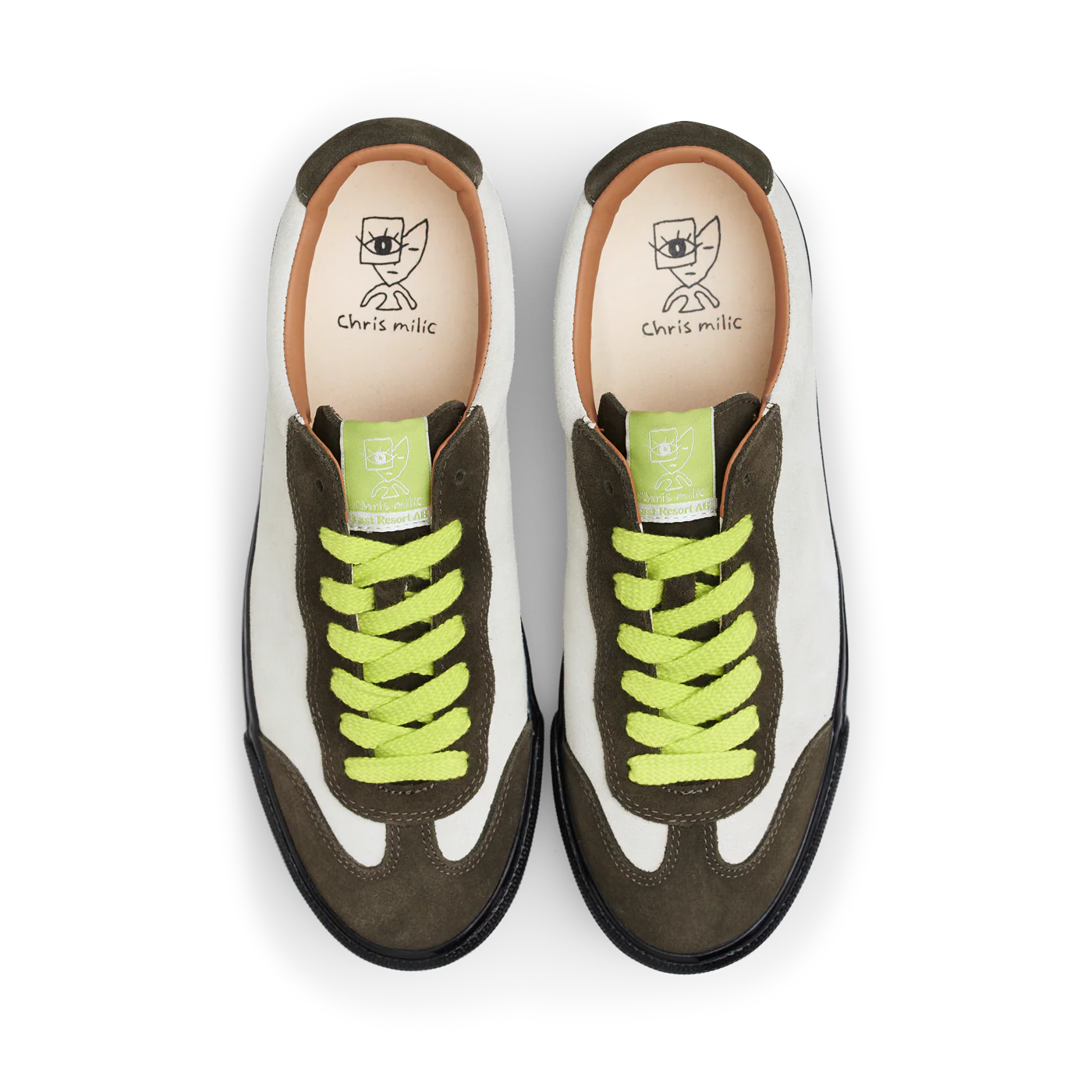 Last Resort AB VM004 Milic Suede Olive Cream Black