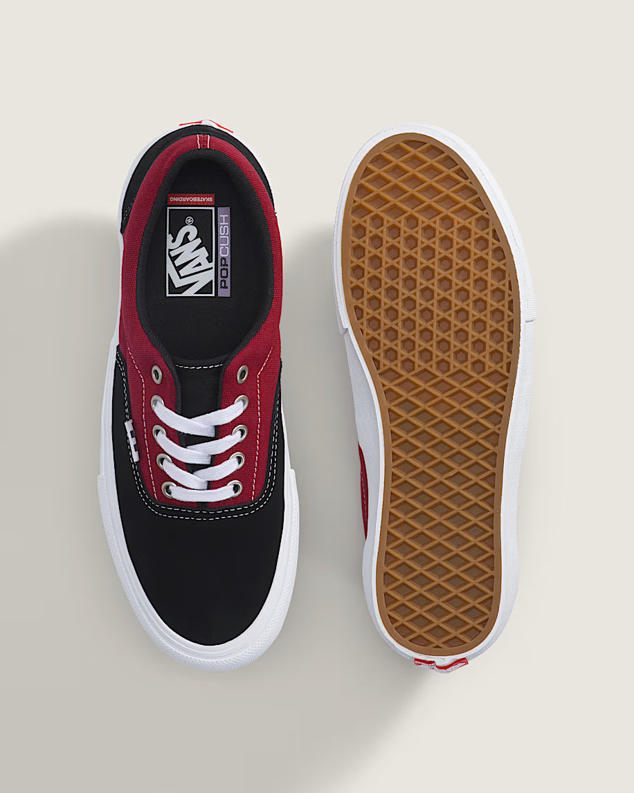 Vans Skate Era Black Dark Red