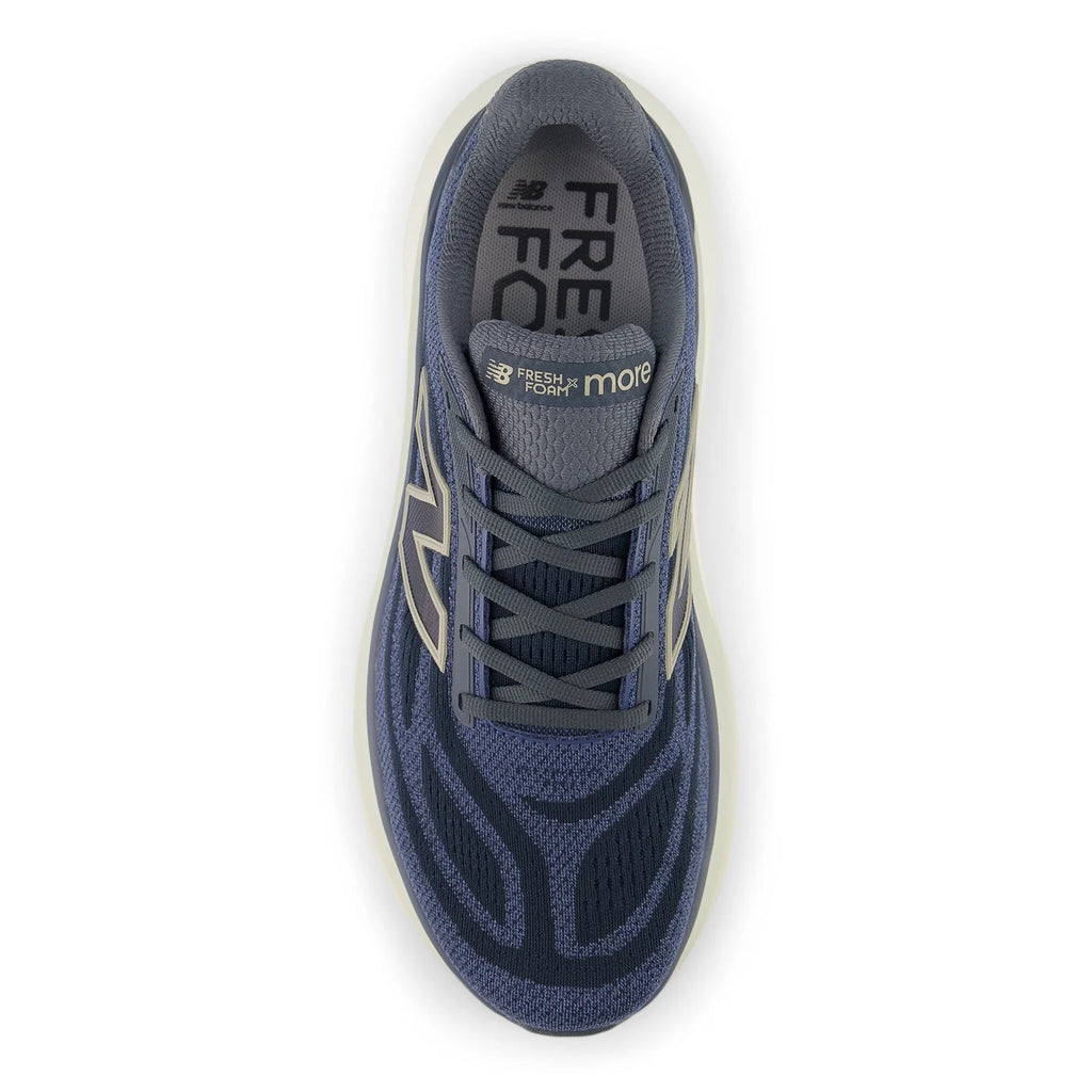 Men's Fresh Foam X More v6 in Graphite with Vintage Indigo and Shipyard
