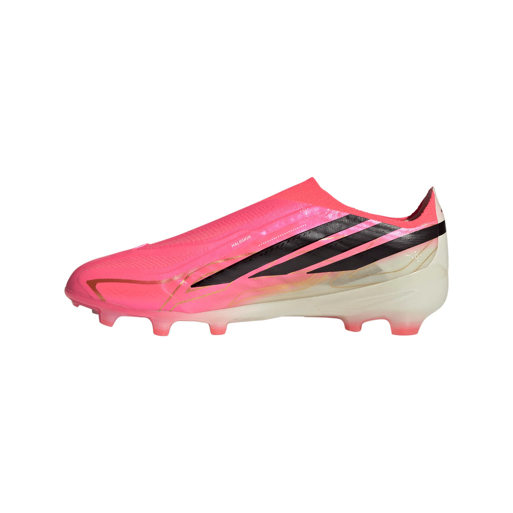 adidas F50 Hyperfast Elite Laceless Firm Ground Youth Soccer Cleats Turquesa Black Gold