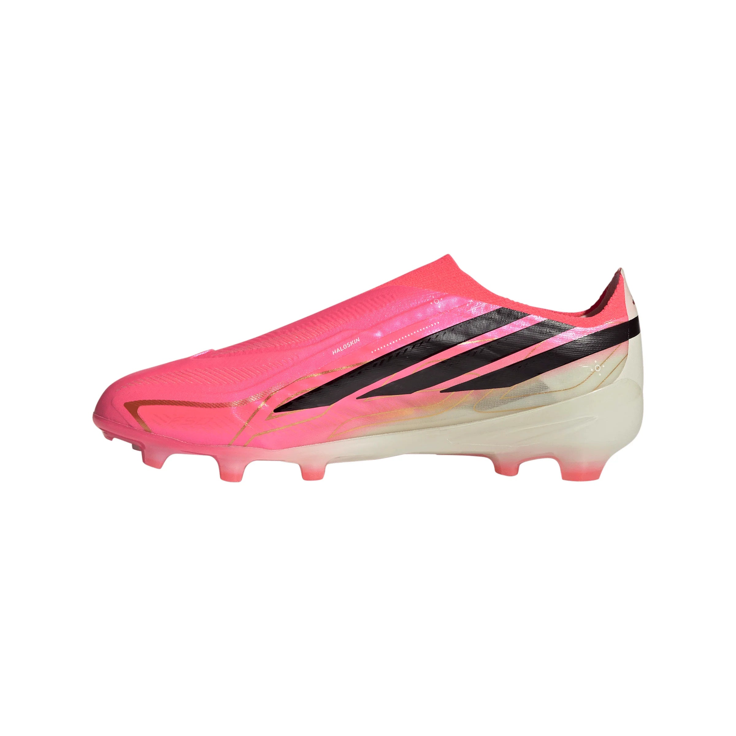 adidas F50 Hyperfast Elite Laceless Firm Ground Youth Soccer Cleats Turquesa Black Gold