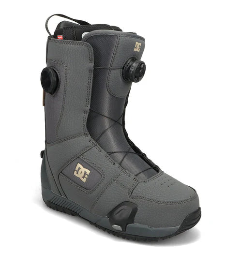 DC Mens 2026 Phase BOA Pro Step On Snowboard Boots Dark Grey