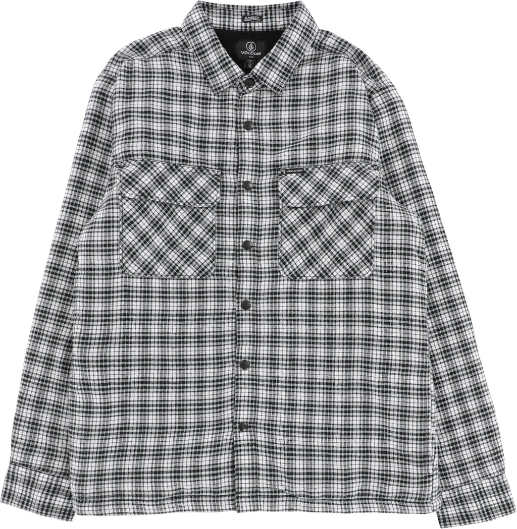 Volcom Wilderstone Flannel Shirt Dirty White