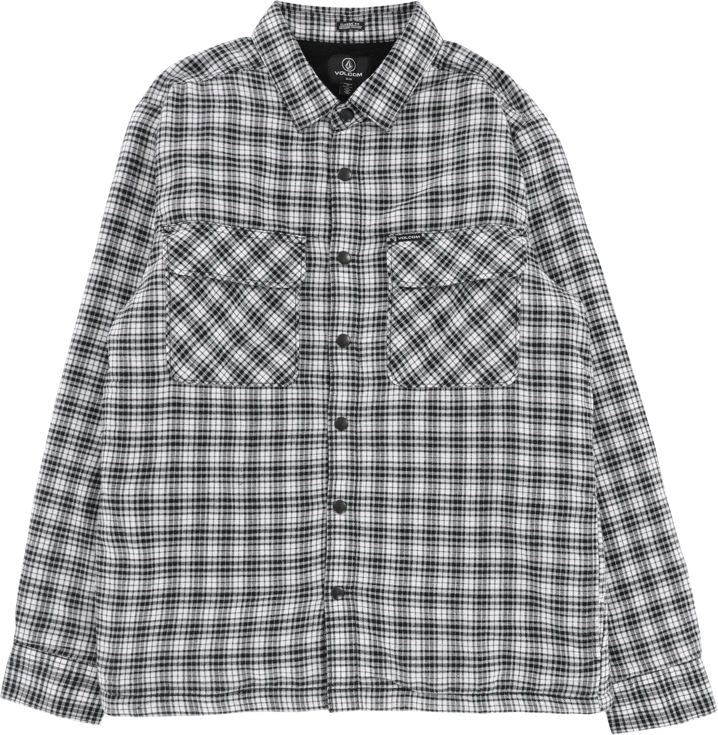 Volcom Wilderstone Flannel Shirt Dirty White