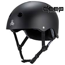 Triple 8 Deep Cover Helmet Black Matte