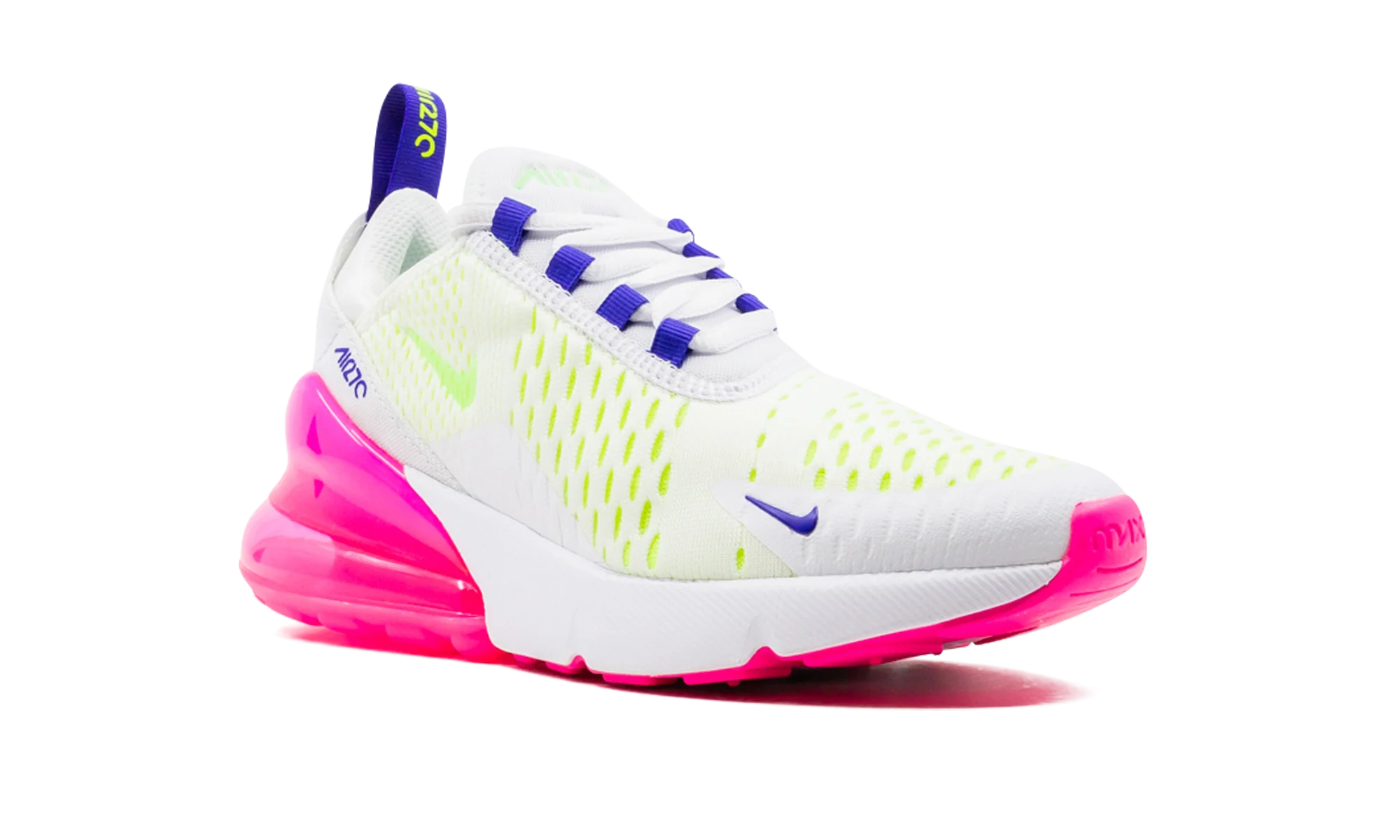 AIR MAX 270 MNS WMNS"White/ Pink Blast/ Volt" DH0252 100
