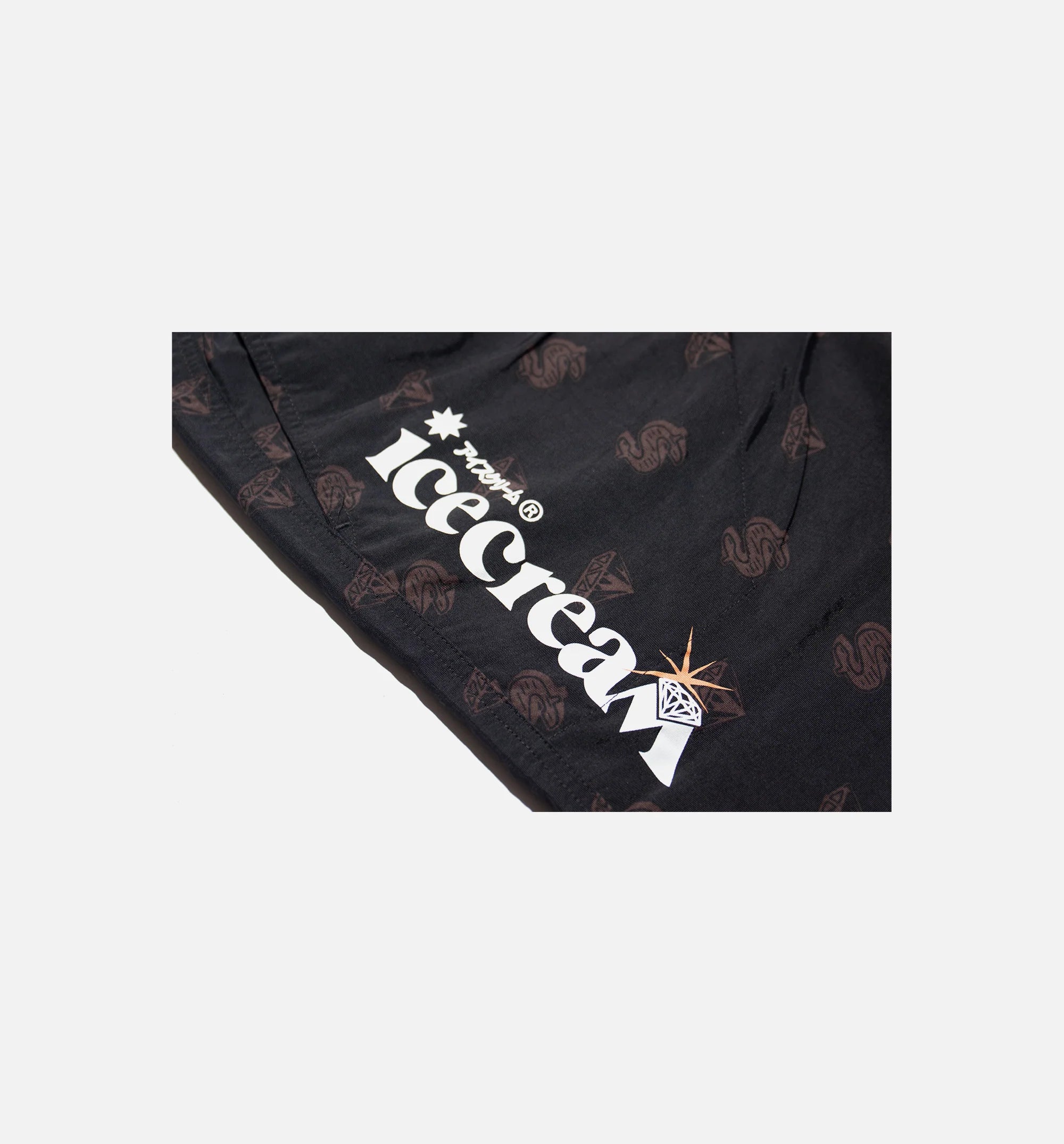 Cream Short Mens Shorts Black