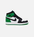 Air Jordan 1 Retro High OG Lucky Green Grade School Lifestyle Shoe Green Black